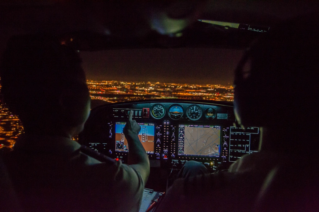 Instrument Rating Night Cockpit